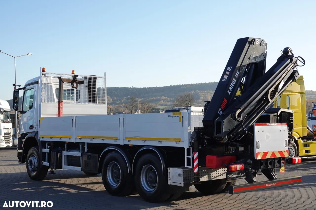 Mercedes-Benz AROCS 2633 / 6x4 / CUTIE - 6,5 M / HDS HIAB 188 b-3 inaltime: 11 M / EURO 6 / RADIO CONTROL / ROTATOR - 7