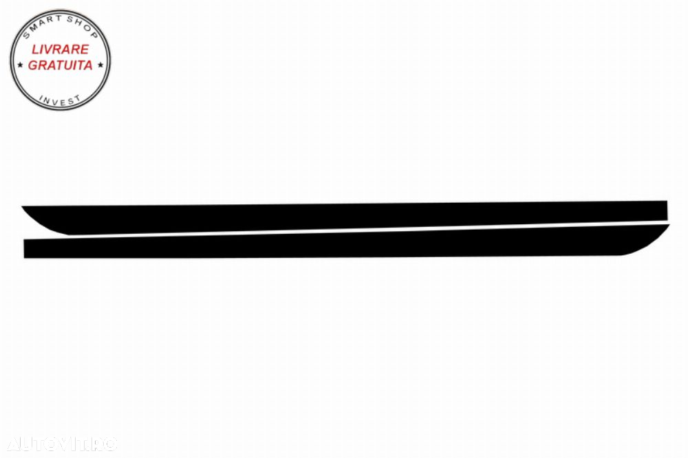 Stickere Laterale Negru Mat BMW Seria 5 F10 F11 (2011-up) M-Performance Design- livrare gratuita - 3