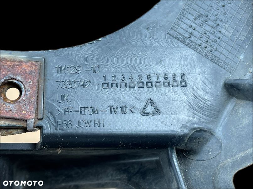 MINI F55 F56 F57 JCW ŚLIZG MOCOWANIE ZDERZAKA PRAWE PRZÓD 7360742 - 3