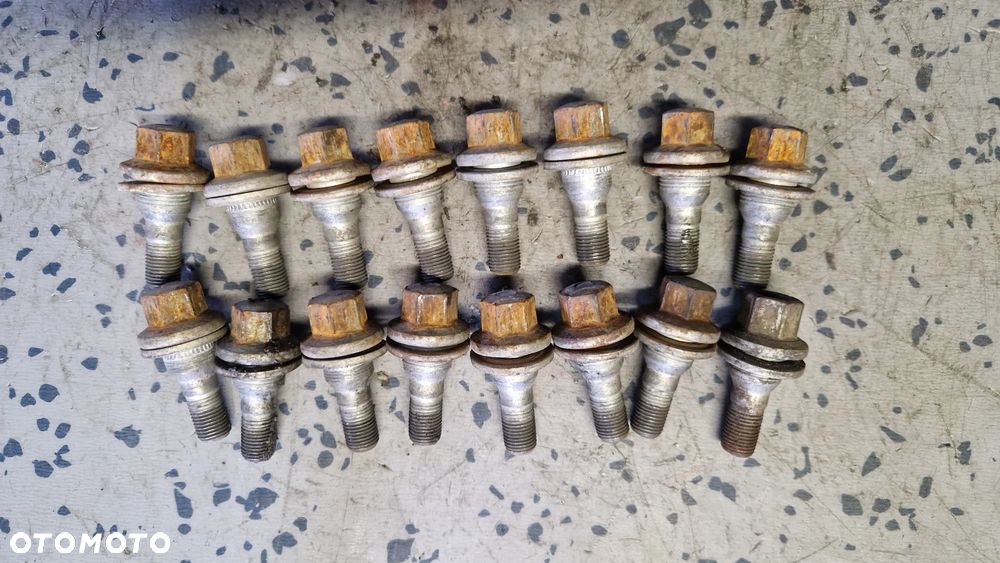 CITROEN PEUGEOT ŚRUBY DO KÓŁ ALUMINIOWYCH 12x1.25 KLUCZ 17 16SZT - 1