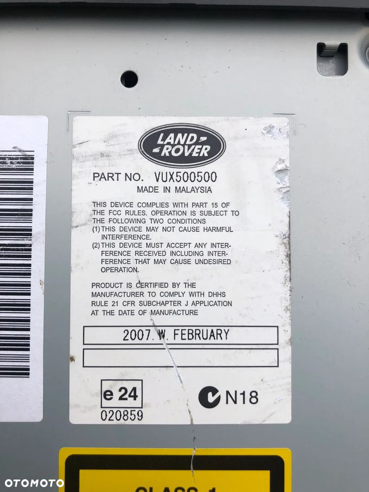 Radio CD VUX500500 6CD-565 Land Rover Discovery 3 III / Range Rover Sport - 2