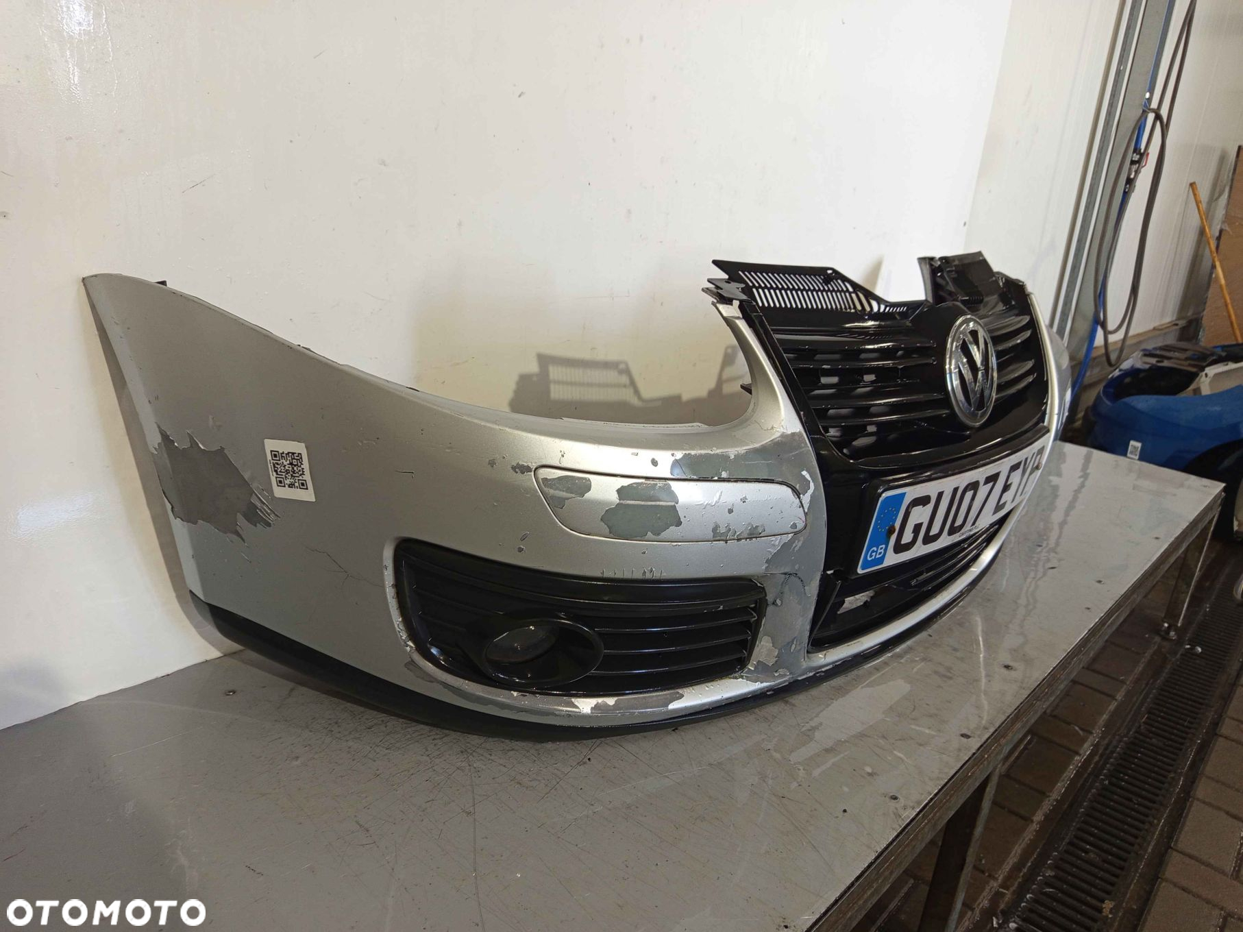 + ZDERZAK PRZÓD PRZEDNI DO VW VOLKSWAGEN GOLF V 5 KOMBI JETTA GT LA7W SREBRNY DO MALOWANIA ! - 3