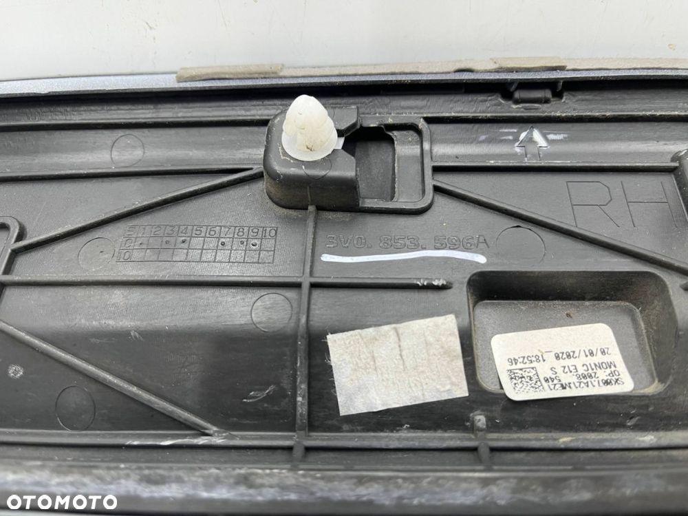 Listwa Skoda Superb 3 III sedan kombi 15-24r. prawa tylna listwa dolna drzwi prawy tył 3v0853596a - 14