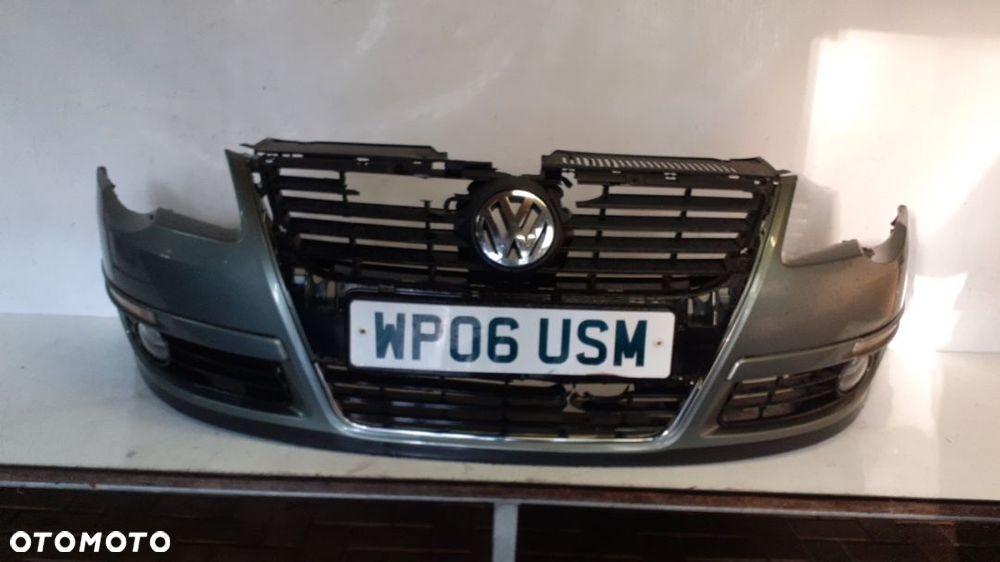 + ZDERZAK PRZÓD PRZEDNI DO VOLKSWAGEN VW PASSAT B6 LA6W ZIELONY HALOGENY - 1