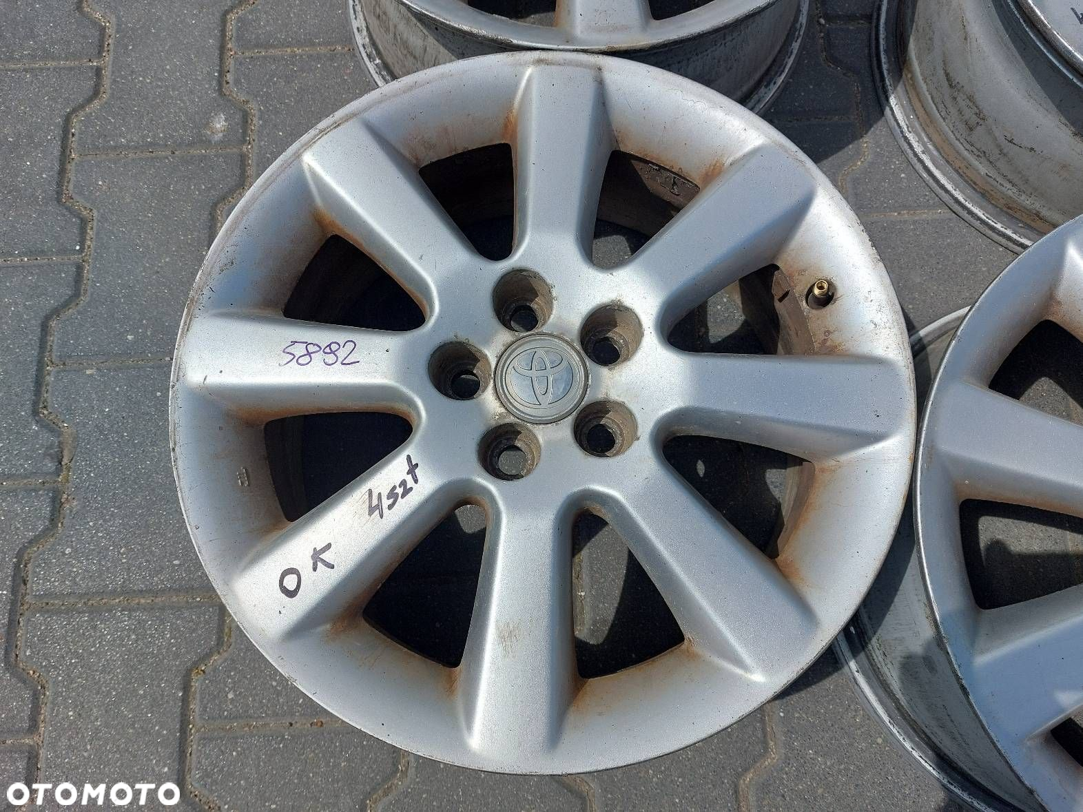 FELGI ALUMINIOWE 4SZT 5x100 6,5Jx16 ET45 FI54,1 TOYOTA 42611-05140 - 3