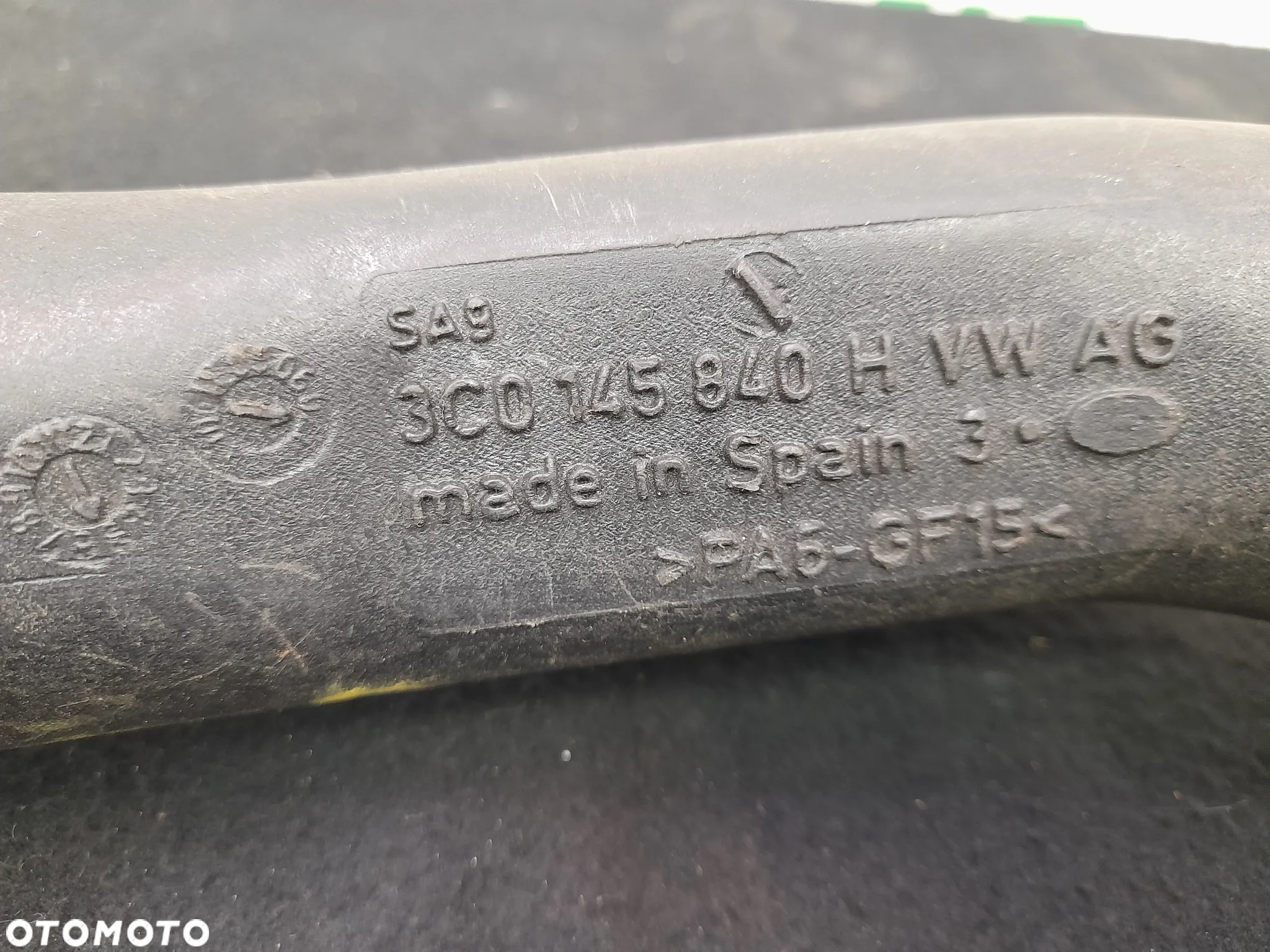 Przewód dolotowy turbo Vw Seat Audi Skoda 1.9 TDI BLS 3C0145840H - 4