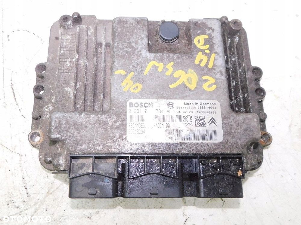 PEUGEOT 206 SW 1.4 2002r KOMPUTER STEROWNIK SILNIKA 0281011284 - 2