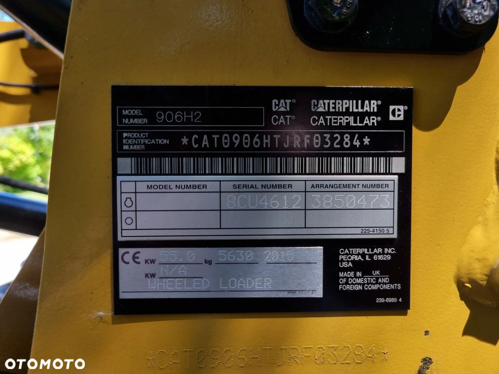 Caterpillar 906H2 Ładowarka Kołowa czołowa jak nowa z Norwegii 5,6t  2016r Serwisowana w Dekra - 15