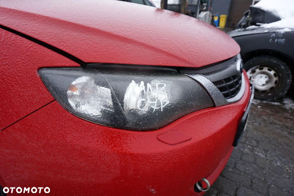 MASKA ZDERZAK BŁOTNIKI LAMPY IMPREZA III GH C7P XENON SPRYSKI SUBARU 2007-2011 CZERWONY PRZÓD KOMPLETNY - 8