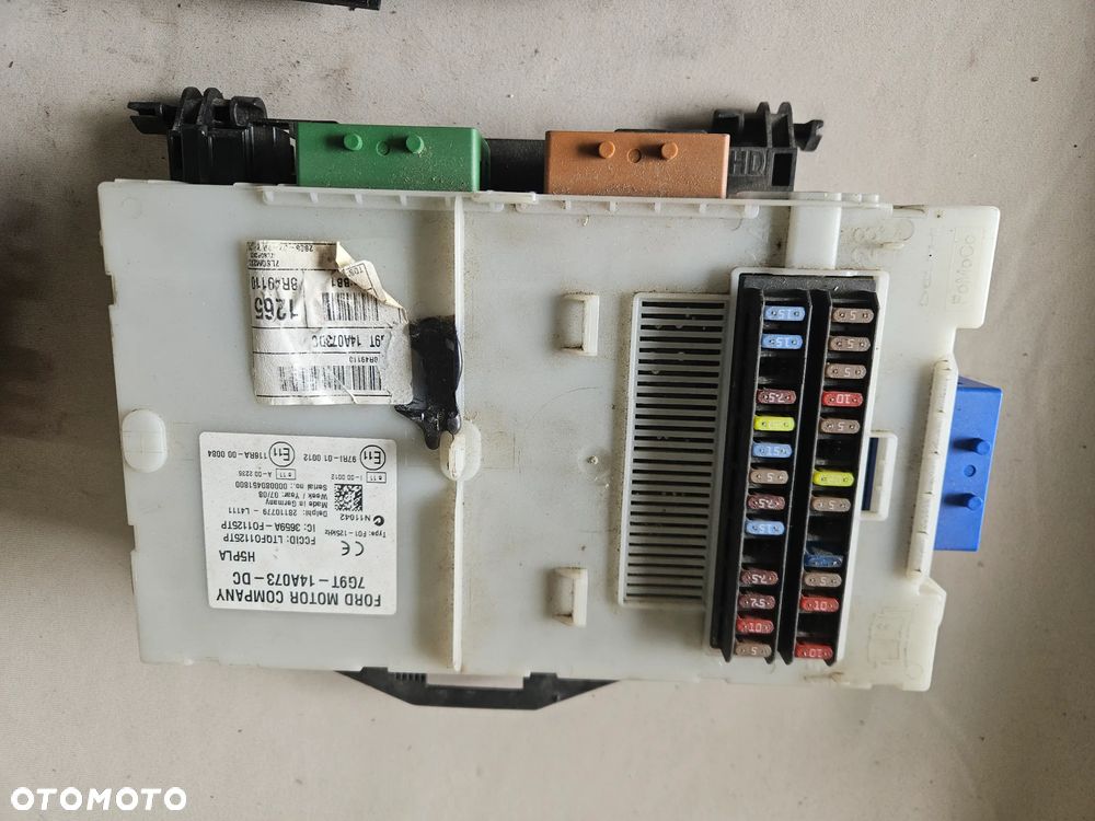 Zestaw startowy sterownik stacyjka kluczyk Ford Mondeo Mk4 2,0 TDCI 103kW 140KM QXBA 7G91-12A650-UG - 5