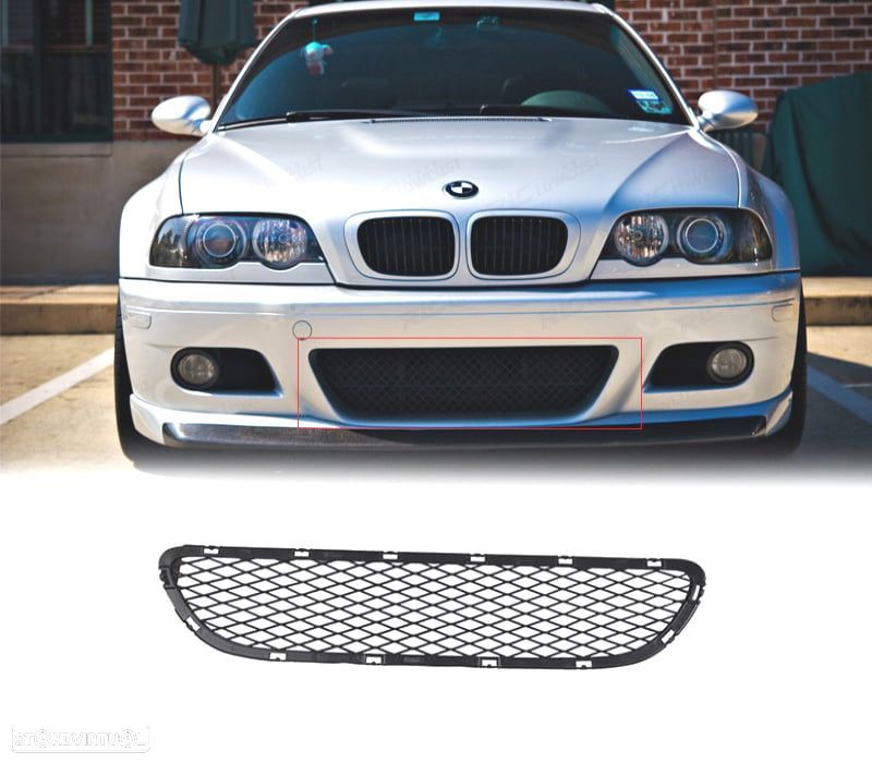 GRELHA FRONTAL DE PÁRA-CHOQUES BMW E46 98-05 LOOK M3 - 1