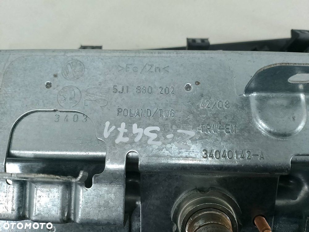 ZESTAW PODUSZEK AIRBAG, PASY SENSOR SKODA PRAKTIK 5J1880202 5J0880201D - 6