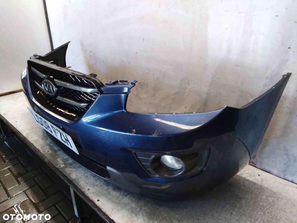 + ZDERZAK PRZÓD PRZEDNI DO KIA CARENS III 3 GRANAT GRANATOWY HALOGENY - 3