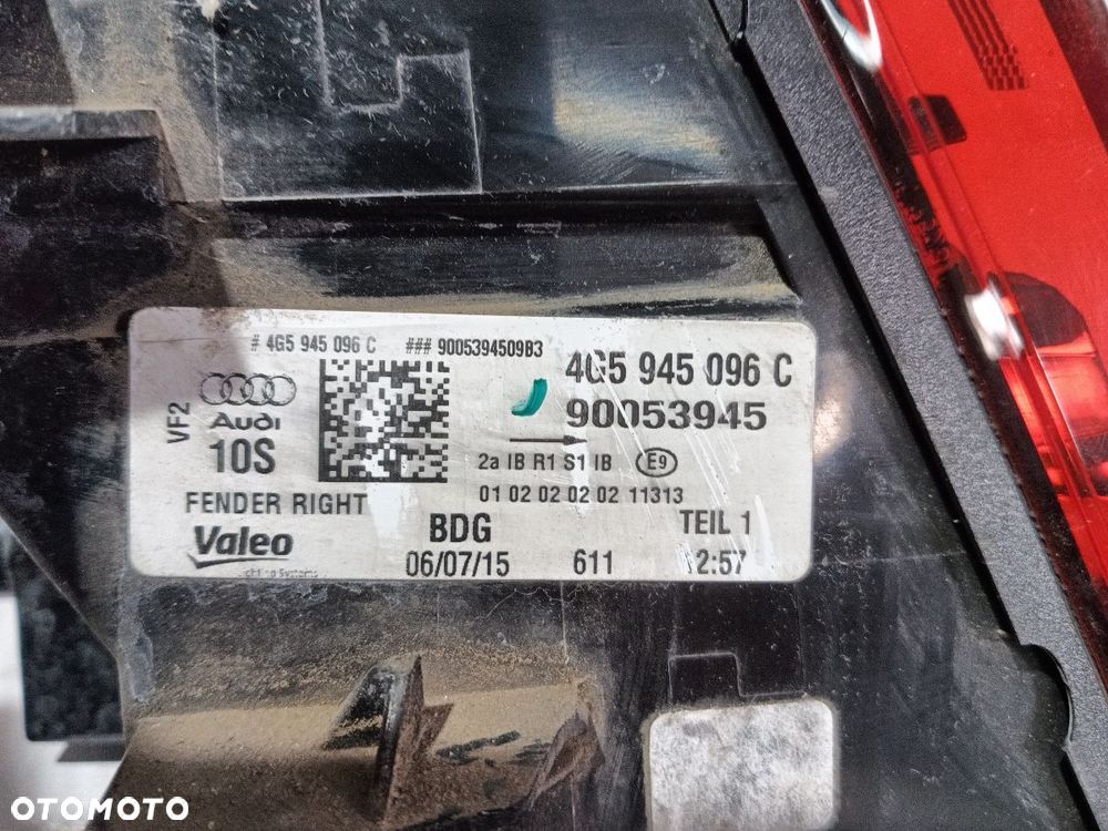 LAMPA TYŁ TYLNA PRAWA AUDI A6 C7 LIFT SEDAN 4G5945096C - 9