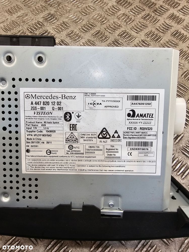 radio bluetooth usb lift mercedes vito viano w447 sprinter 907 - 4