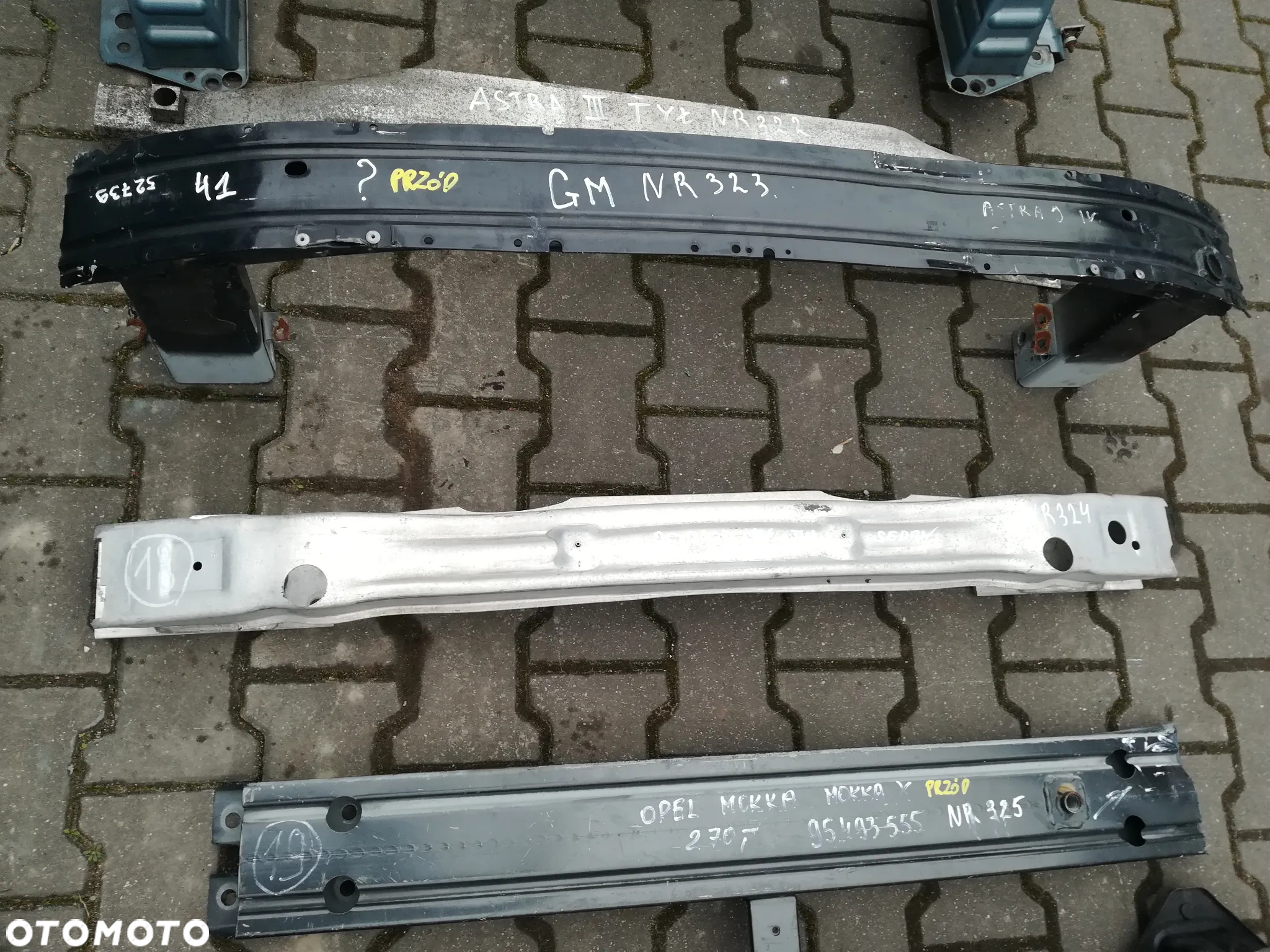 BELKI ZDERZAKA OPEL PRZÓD TYŁ - 8