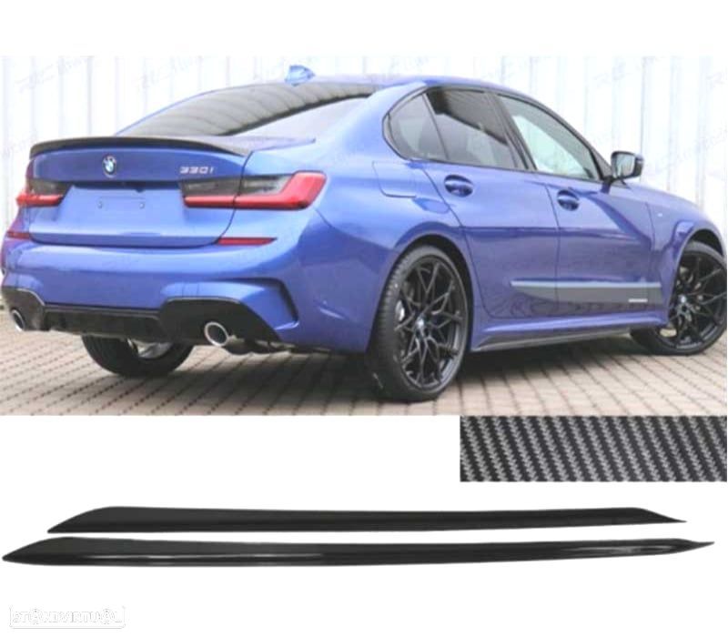 EXTENSÕES EMBALADEIRAS BMW G20 G21 19- LOOK M PERFORMANCE CARBONO - 1