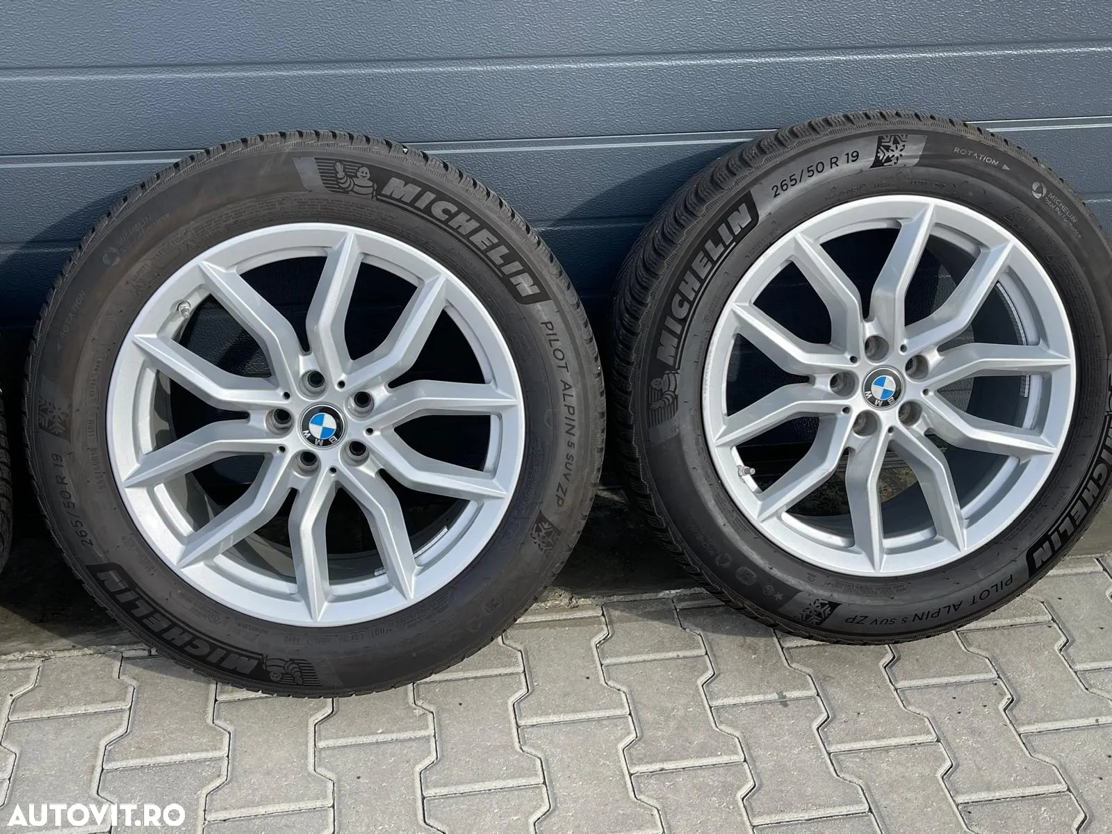 Jante X5 new originale 19 inch cu anvelope iarna - 3