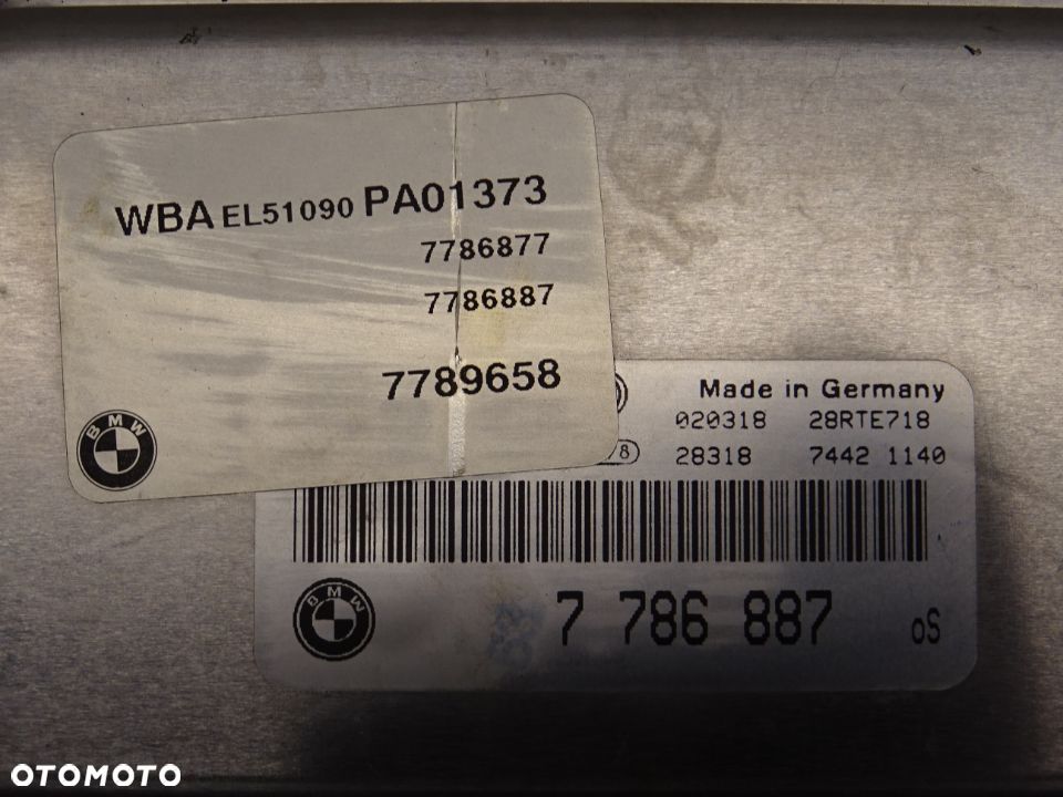 BMW E46 LIFT KOMBI 2.0D KOMPUTER STEROWNIK SILNIKA 7786887 - 2