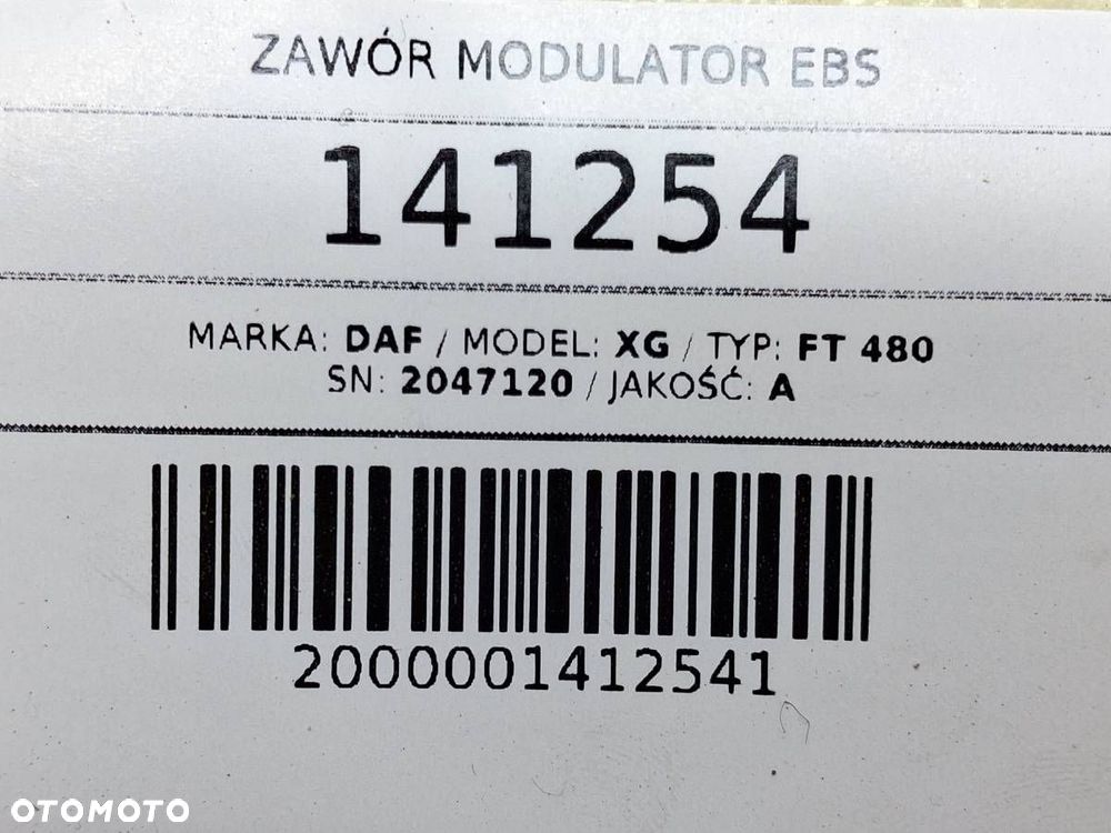 ZAWÓR MODULATOR EBS DAF XG FT 480 2047120 - 8