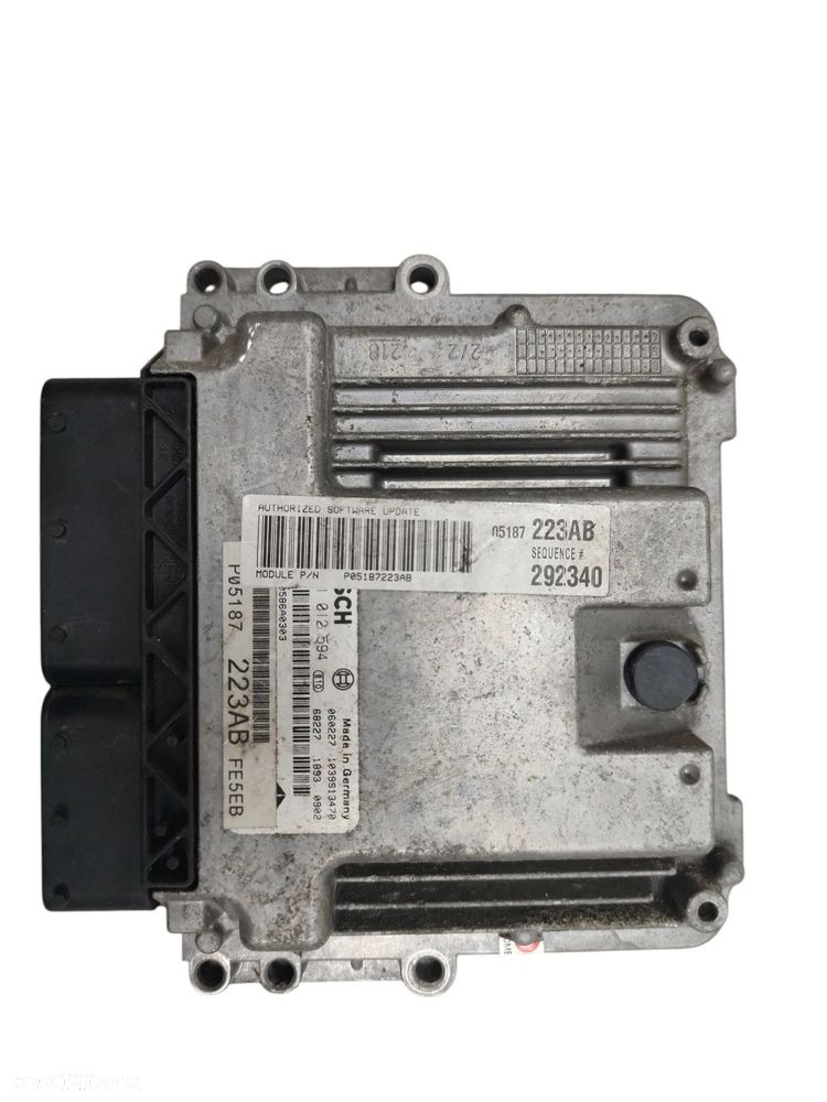 KOMPUTER STEROWNIK SILNIKA JEEP CHEROKEE KJ LIFT (2005-2006) 2.8 CRD P05187223AB - 1