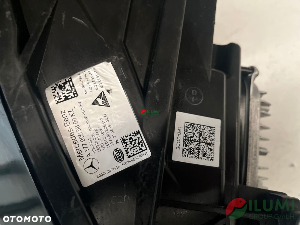 Reflektor MERCEDES A Klasse 177 Full Led Multibeam Prawy A1779065800 - 9