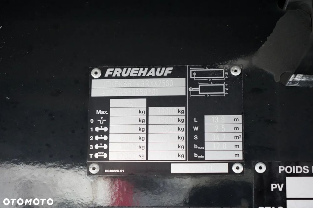 Fruehauf FIRANKA / MEGA / MOCNA-PODŁOGA  / OSIE SAF / - 27