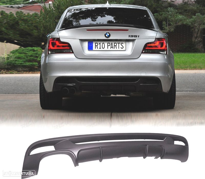 DIFUSOR TRASEIRO M PERFORMANCE BMW SERIE 1 E82 COUPE E88 CABRIO - 1