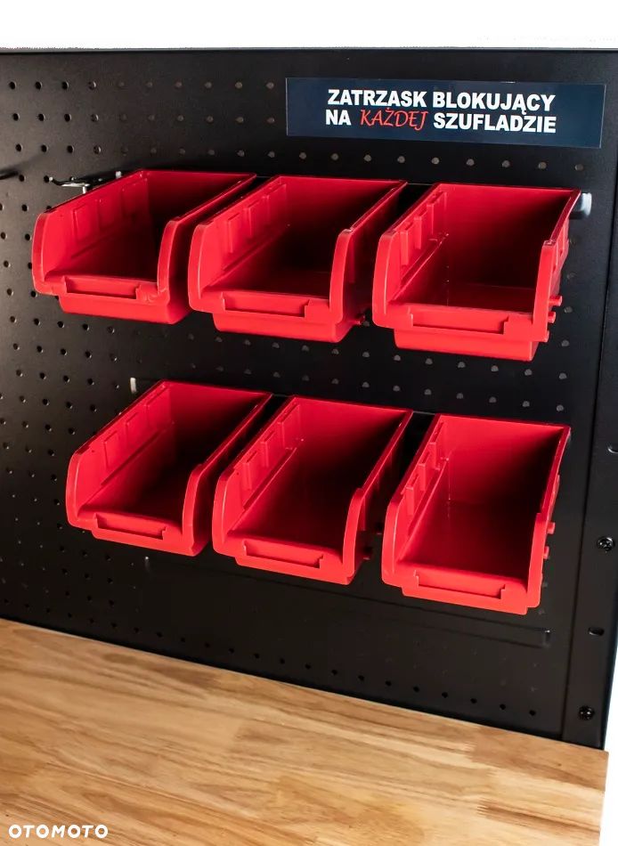 Stół warsztatowy szafka wózek 10 szuflad narzędziowy z tablicą Kupczyk - 9
