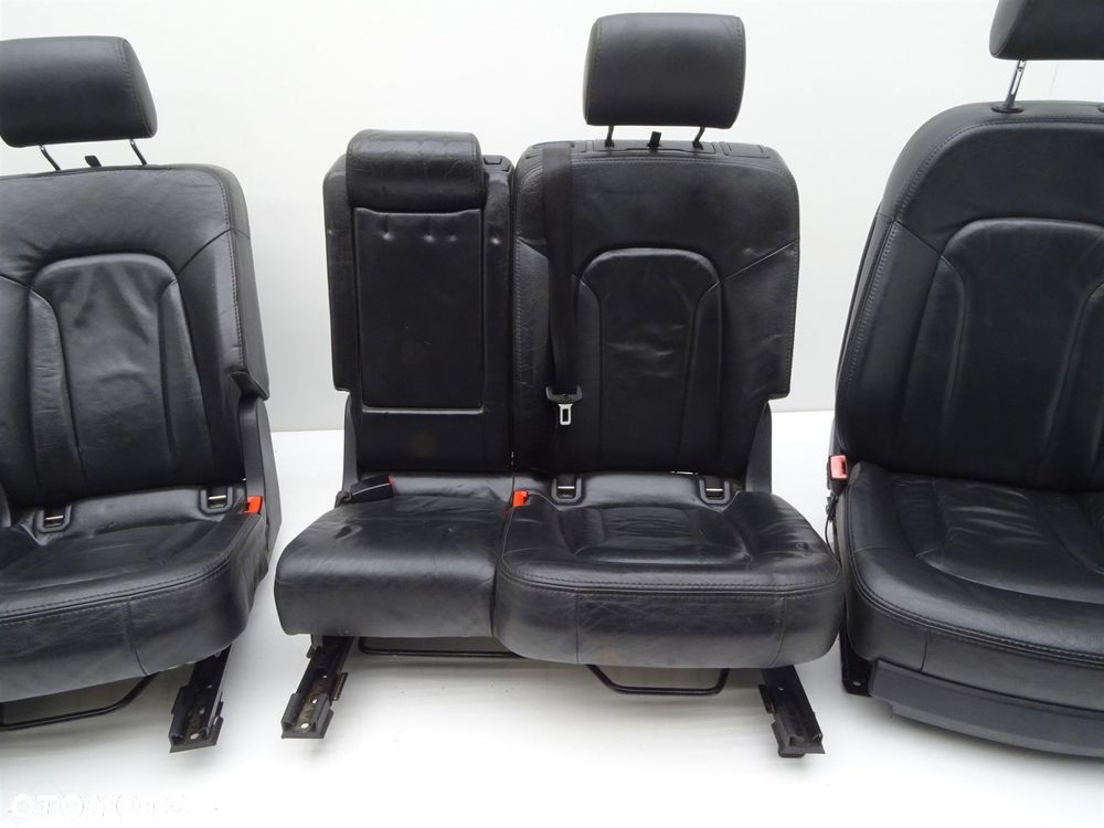 Komplet foteli przód tył kanapa skóra 8e0881106ca audi q7 4l - 6