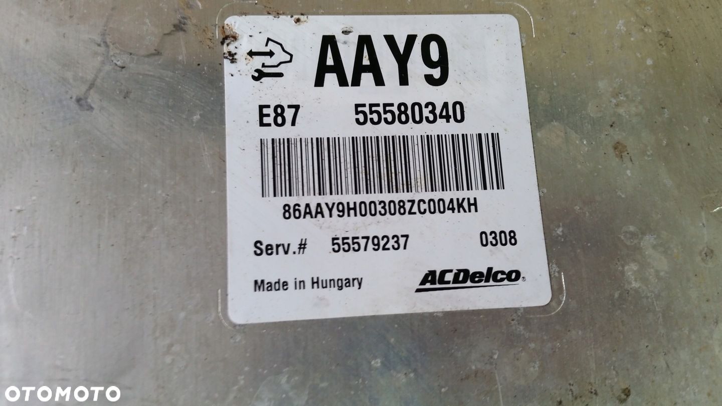 OPEL MERIVA B KOMPUTER STEROWNIK ECU SILNIKA 1.7 CDTI 55580340 AAY9 - 1