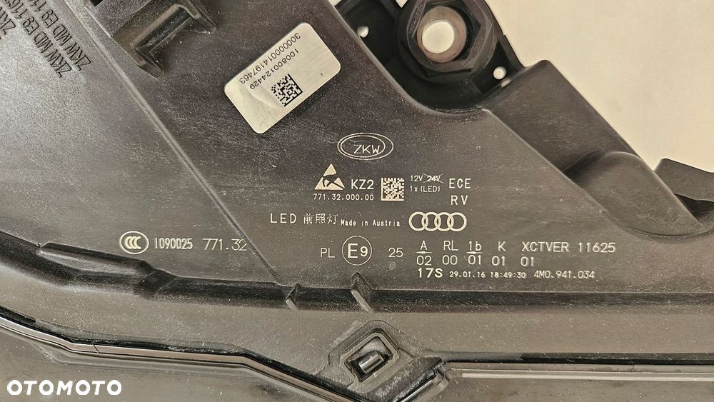 LAMPA PRAWA PRZÓD AUDI Q7 II 4M 4M0 4M0941034 FULL LED 2015-2019 - 8