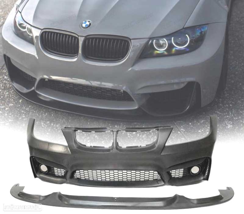 PARA-CHOQUES FRONTAL BMW E90 E91 08-12 LOOK M4 + SPOILER FRONTAL PDC - 1