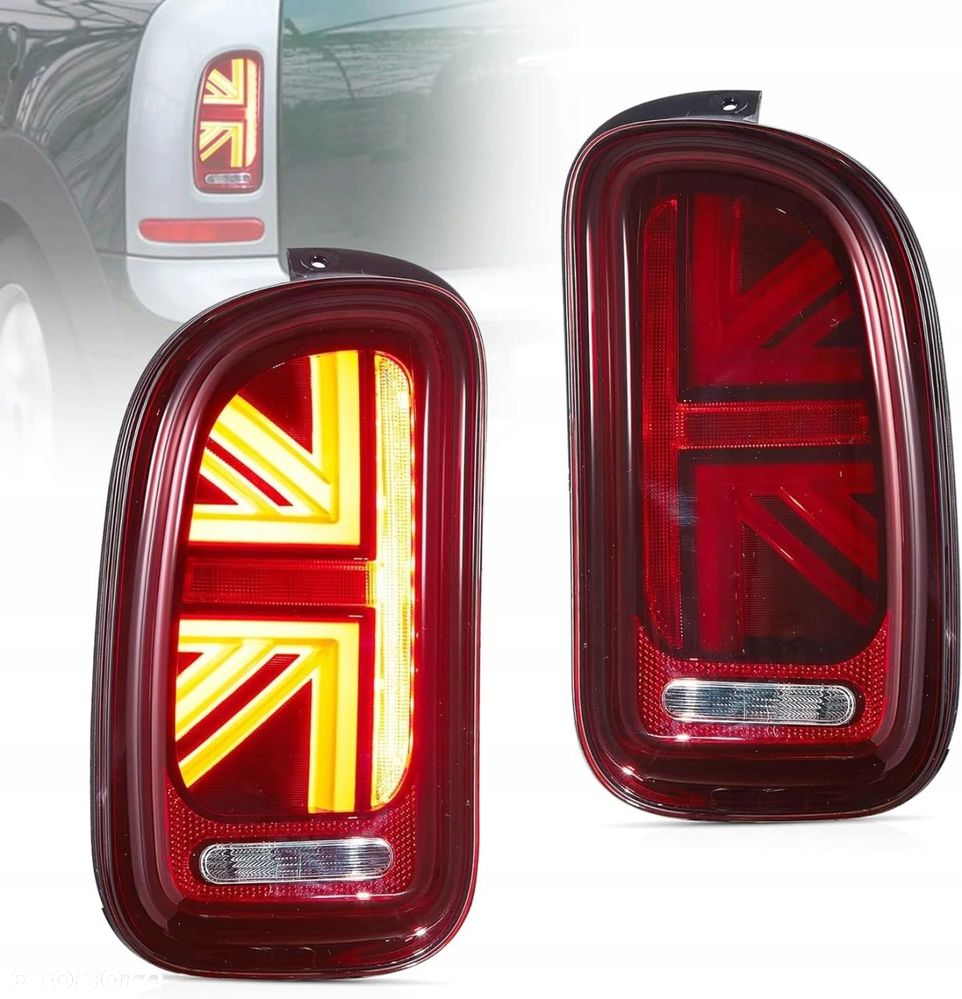 Lampy tylne kpl Vland Full Led Neon Tuning Red Mini Clubman r55 2007-2014 - 2