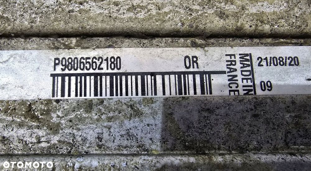 chłodnica powietrza intercooler jumpy proace ii expert 9806562180 - 4