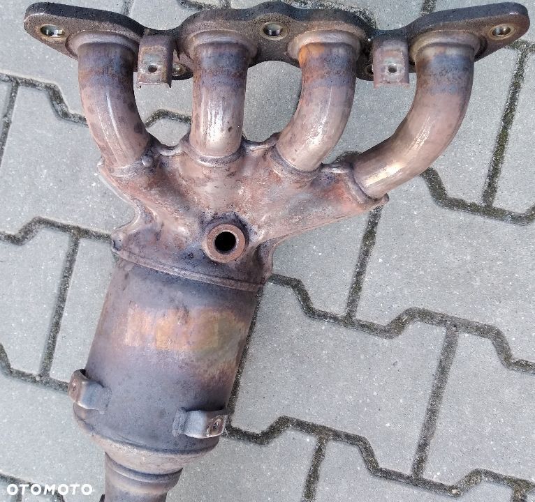 Volvo V50 S40 Ford Focus MK2 C-Max 1.6 16V kolektor wydechowy katalizator 4M51-5F297-TA - 1