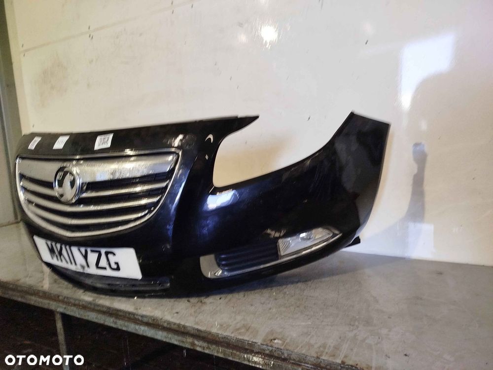 + ZDERZAK PRZÓD PRZEDNI DO OPEL INSIGNIA A Z22C CZARNY HALOGENY - 2