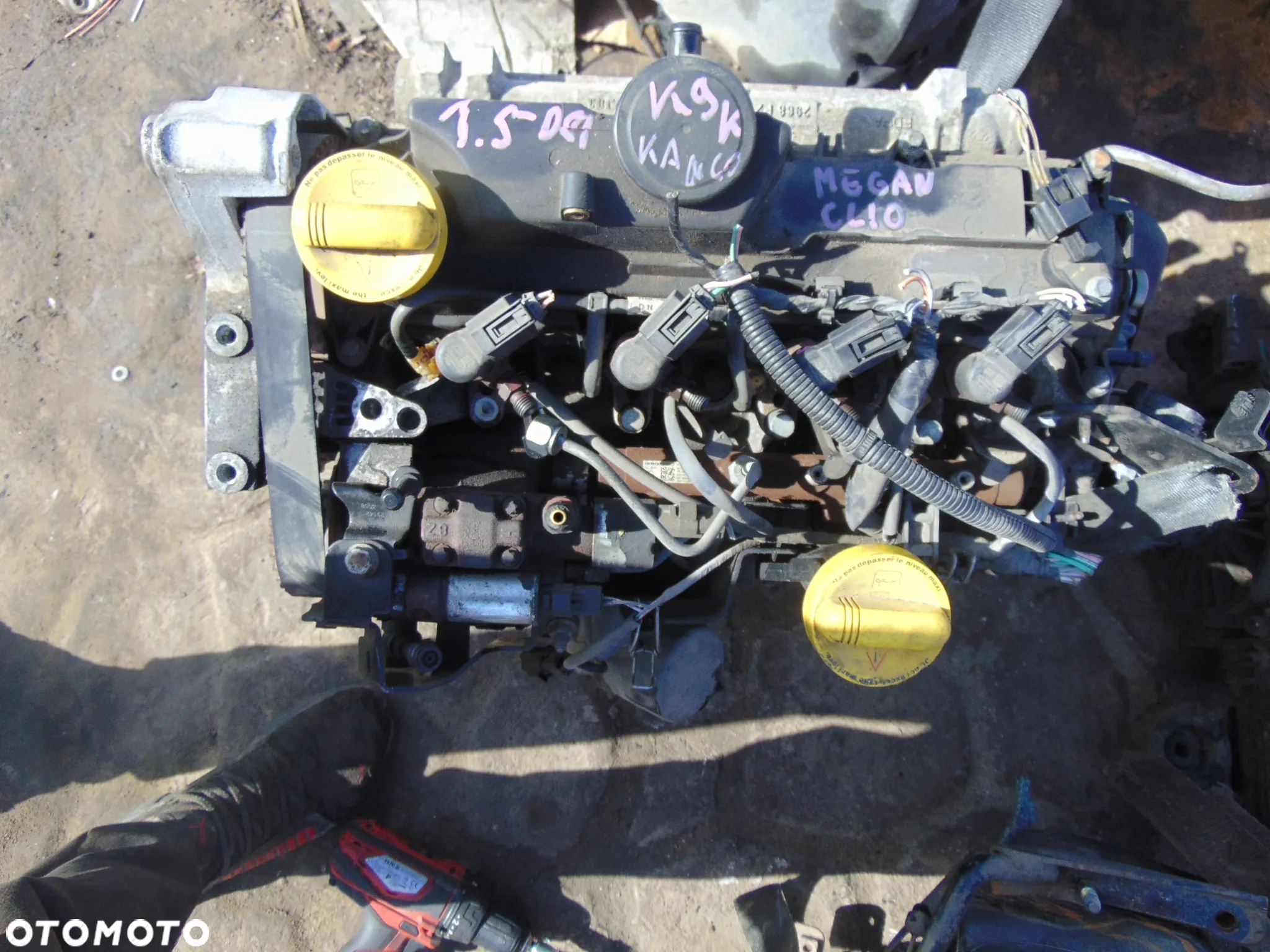 Silnik renault megane clio 1,5 dci k9k komplet jak na foto - 9
