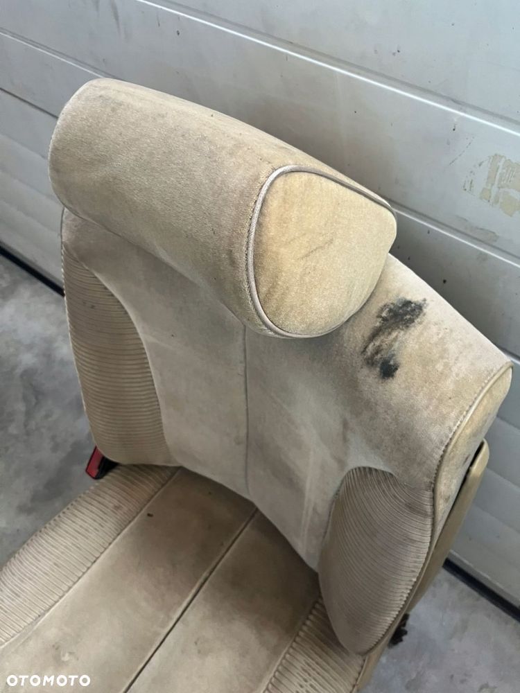 FOTEL LEWY PRZEDNI SIEDZENIE KIEROWCY PRZÓD BEŻOWY MERCEDES W126 SE SEL - 5