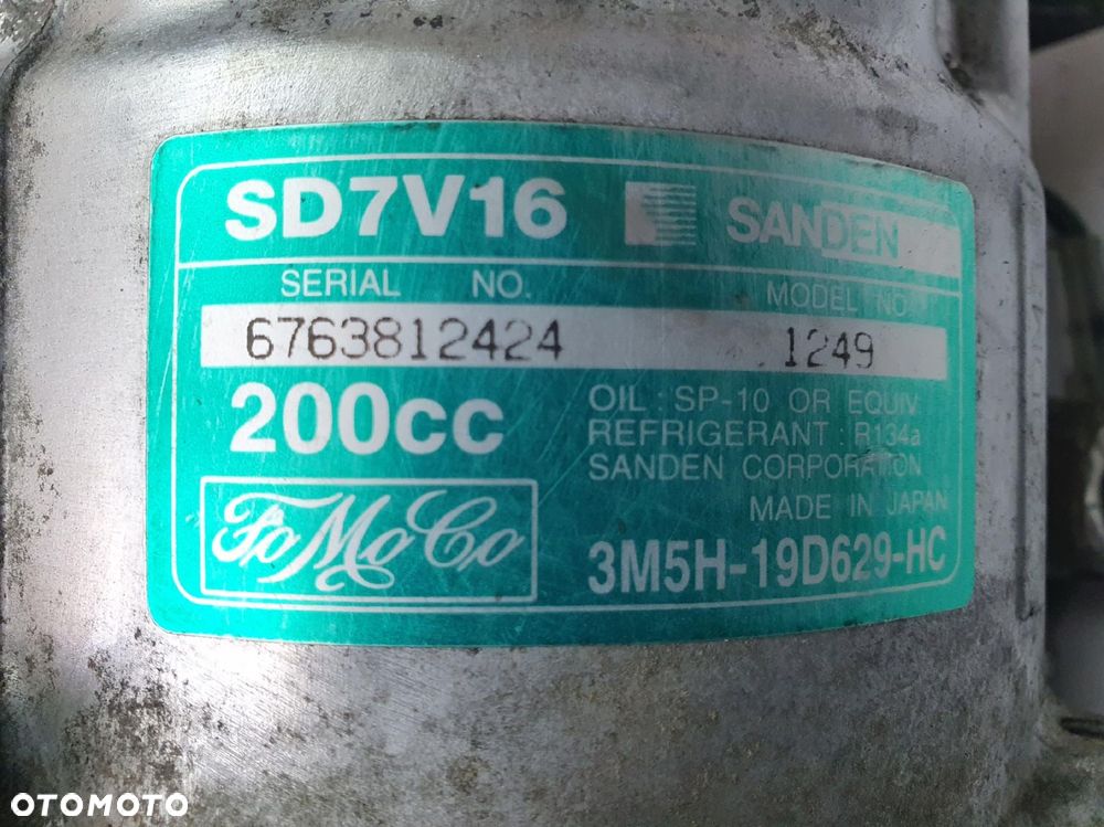 SPRĘŻARKA KLIMATYZACJI Ford Focus Volvo S40 V50 2.0 TDCI 3M5H-19D629-HC - 3