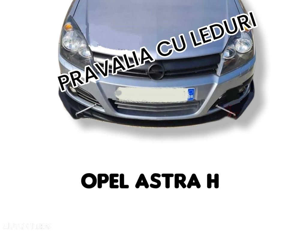 Lip prelungire ornament pentru bara fata adaptabil pe Opel Astra H - 1