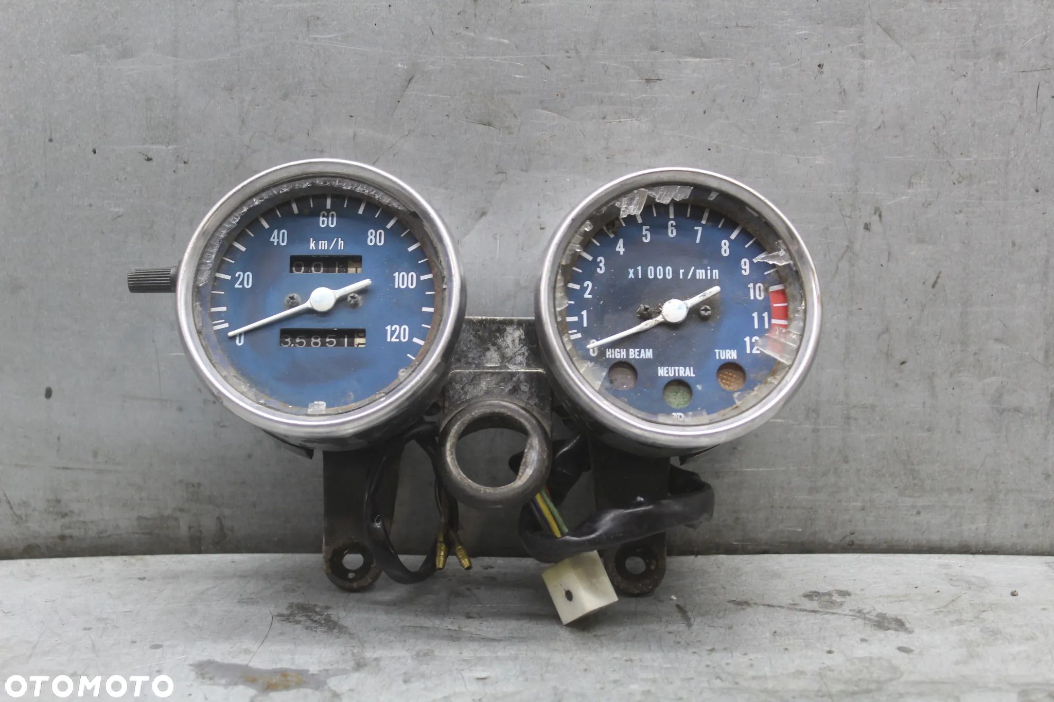 Suzuki GN 125 Licznik zegar liczniki zegary kubki chrom - 1