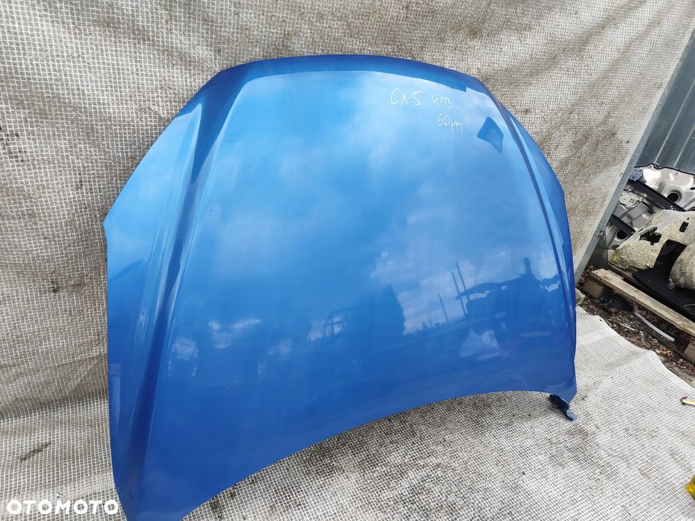 Mazda CX-5 CX5 12-17 Maska Pokrywa Silnika Kompletna Zawiasy Niebieska 41B - 6