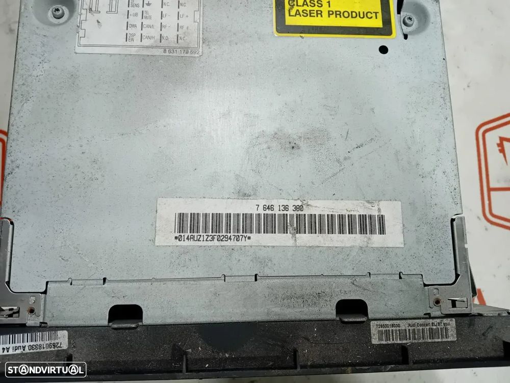 Auto Rádio Audi 8e0035186 764636380 Original - 4