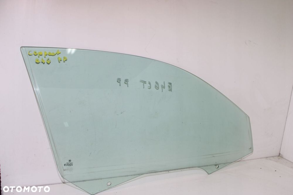 BMW E46 COMPACT SZYBA DRZWI PRAWY PRAWA PRZÓD - 1