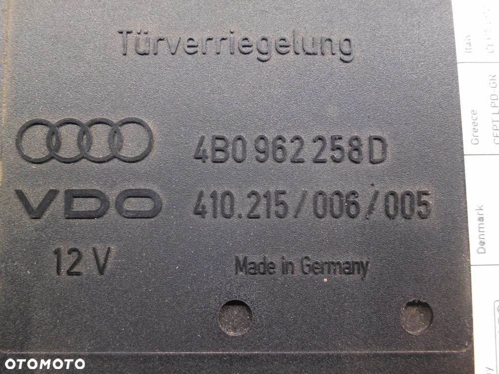 MODUŁ KOMFORTU AUDI A6 C5 4B0962258D POSIADAM 2 SZT - 4