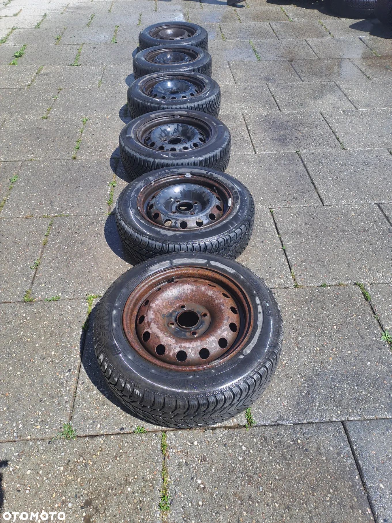 Peugeot 206 felgi stalowe z oponami zima 4x100 175/65 R14 - 1