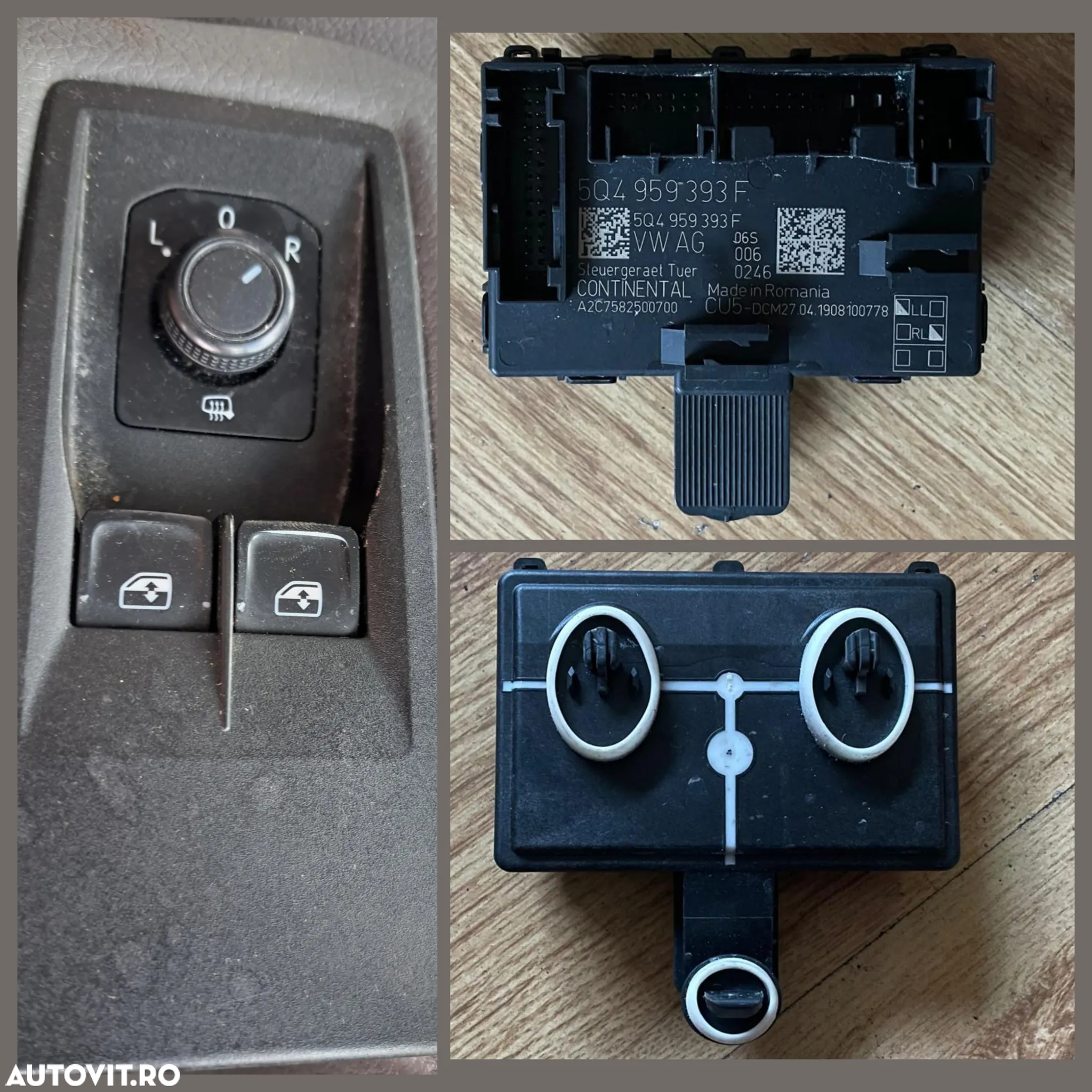 VW Crafter 2017-2024 Usa fata stanga dreapta alba bandou usa lampa agabaritica maner exterior interior oglinda stg dr geam mic mare fata de usa aripa stanga dreapta - 6