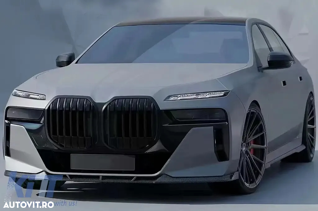Pachet Exterior Aero BMW Seria 7 G70 M-Tech (2022-) Black Knight Design Negru Lucios - 2