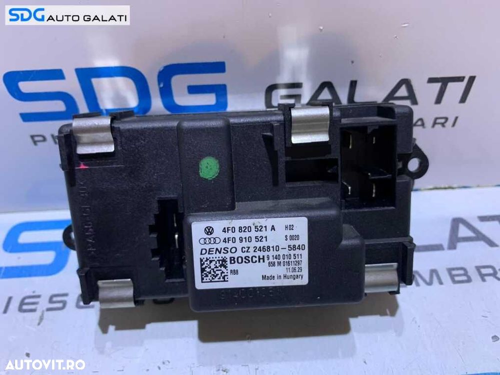 Releu Rezistenta Motoras Aeroterma Audi RS6 2008 - 2011 Cod 4F0820521A 4F0910521 9140010511 [L3460] - 1